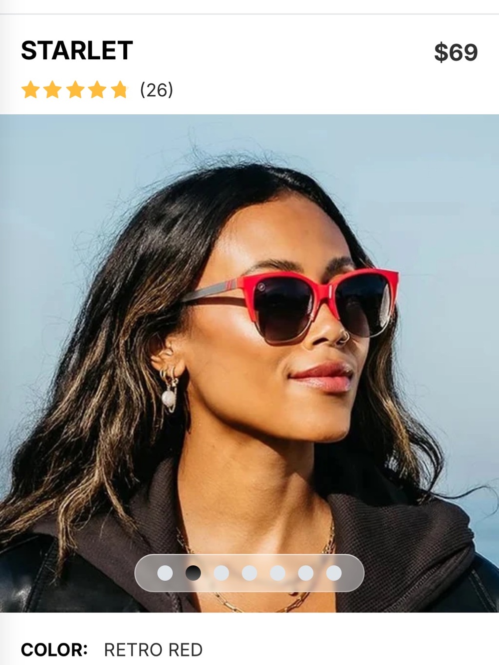 Blenders Starlet Sunglasses in Retro Red